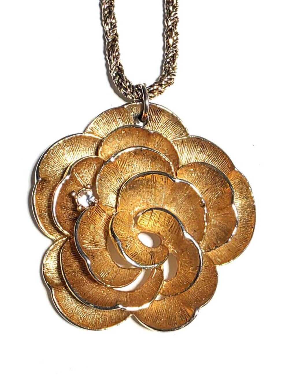 Marcel Boucher rose pendant necklace - please read carefully